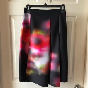 Elie Tahari | watercolor pleated skirt